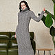 Grey knitted dress. Dresses. SHAPAR - knitting clothes. My Livemaster. Фото №5