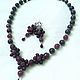 Necklace 'Garnet flower' and earrings: garnet, ruby, beads. Jewelry Sets. Dorida's Gems (Dorida-s-gems). My Livemaster. Фото №5