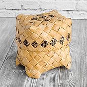 Для дома и интерьера handmade. Livemaster - original item Casket from birch bark braided. Herb storage box, crafts. Handmade.