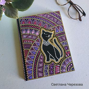 Канцелярские товары ручной работы. Ярмарка Мастеров - ручная работа Ежедневники с росписью "Кокетка". Handmade.