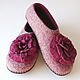  Women's felted Slippers from natural wool, Slippers, Leninsk-Kuznetsky,  Фото №1