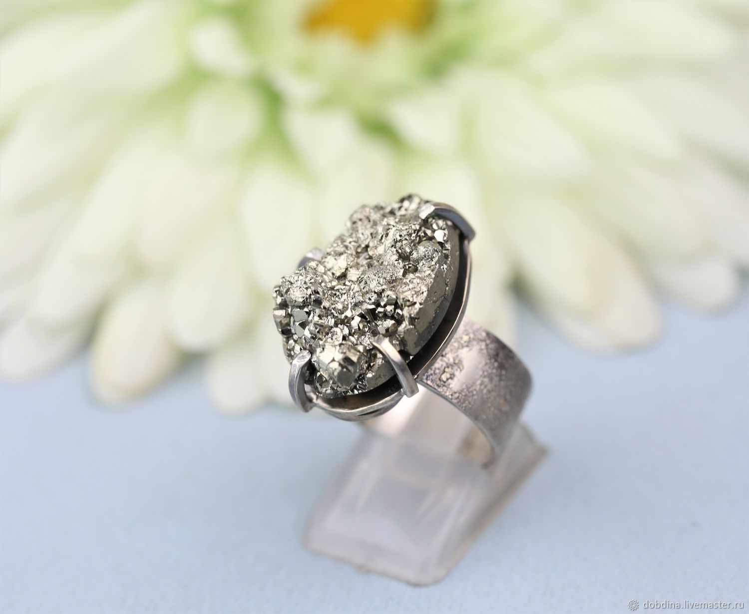 ring with pyrite. Silver, Rings, Moscow,  Фото №1