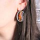Earrings amber silver 925 ALS0029. Earrings. Sunny Silver. Online shopping on My Livemaster.  Фото №2