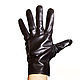 Size 9.5. Winter men's gloves made of black and brown leather. Vintage gloves. Butichok from N.. Online shopping on My Livemaster.  Фото №2