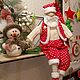 interior doll: Santa Claus with a Christmas tree and sleigh. Interior doll. svetlalife (svetlalife). My Livemaster. Фото №6