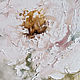 Painting in the bedroom Peony Painting in the nursery White flower oil. Pictures. Zabaikalie. My Livemaster. Фото №6