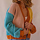 Order cardigans: Knitted colorful cardigan 'DAWN'. MezhanHook. Livemaster. . Cardigans Фото №3