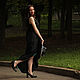 Linen Dress «Noir». Dresses. mongolia. My Livemaster. Фото №4