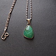Silver pendant WIND OF CHANGE (silver 950, green opal), Pendants, Vladimir,  Фото №1