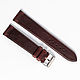 Maroon genuine leather strap, Watch Straps, Moscow,  Фото №1