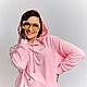 Заказать Костюм из мягчайшего хлопкового бархата PINK - худи и брюки. АННА СЕРДЮКОВА (Дом Моды SEANNA). Ярмарка Мастеров. . Спортивные костюмы Фото №3