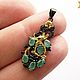 Изумруд. "Зайка моя" кулон из природного изумруда. Подвеска. DESIGNER JEWELRY 'JANNA'. Ярмарка Мастеров.  Фото №6