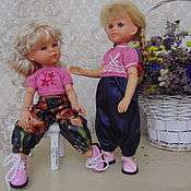 Одежда для кукол: платье бальное розовое