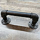 Order Industrial style pipe door handle, loft. dekor-tseh. Livemaster. . Furniture fittings Фото №3