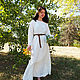 Dress white linen Gerda. Dresses. Fehustyle Northern Gods Magic (slavartel). Online shopping on My Livemaster.  Фото №2