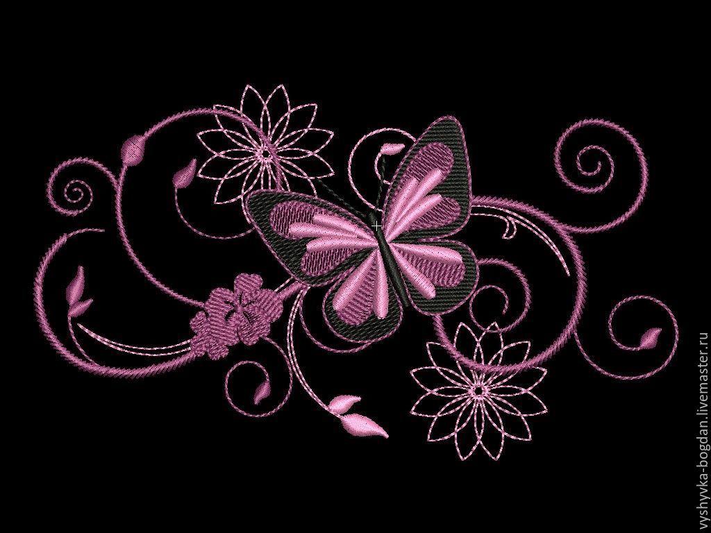 Machine Embroidery Design Butterfly bt019 - купить на ...