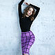Pencil skirt made of eco-suede Cage, figure-hugging lilac skirt. Skirts. mozaika-rus. Ярмарка Мастеров.  Фото №6
