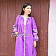 Embroidered Vyshyvanka Dress, Gypsy PurpleDress. Dresses. 'Viva'. Online shopping on My Livemaster.  Фото №2