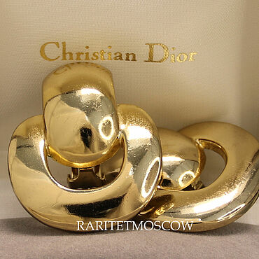 Винтаж ручной работы. Ярмарка Мастеров - ручная работа Винтаж: Клипсы Grosse Christian Dior Оригинал. Handmade.