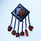 Diamond amber pendants. Vintage brooches. proshlyj-vek. Online shopping on My Livemaster.  Фото №2