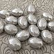 Pearl rhinestones oval 13h18 mm 'Light gray', Rhinestones, Jerusalem,  Фото №1