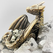 Для дома и интерьера handmade. Livemaster - original item The bronze Dragon protector and lock with Pyrite. Handmade.