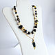 Order Necklace with shungite, onyx, agate in gold. Solanda. Livemaster. . Beads2 Фото №3