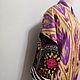 Uzbek robe made of suzane and ikat. Boho coat, caftan. S029. Robes. businka34. My Livemaster. Фото №4