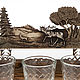 Gift set "Hunt" with three glasses. Mugs and cups. Master Lihman. My Livemaster. Фото №4