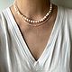 Чокер из жемчуга и серебра. Бусы из жемчуга и серебра. Бусы. 4NADYA Jewelry. Интернет-магазин Ярмарка Мастеров.  Фото №2
