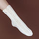 Knitted fishnet socks Cozy White socks, Socks, Orenburg,  Фото №1