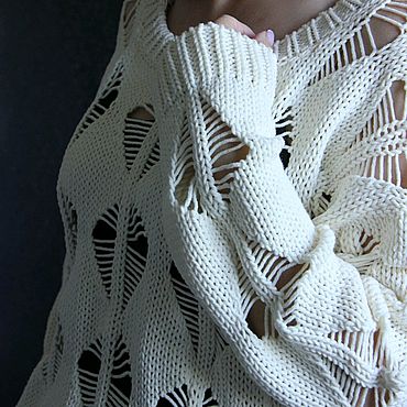 Одежда ручной работы. Ярмарка Мастеров - ручная работа Джемпер вязаный. Handmade.