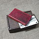Scarlet cigarette case for thin (Slims) cigarettes, Cigarette cases, Abrau-Durso,  Фото №1
