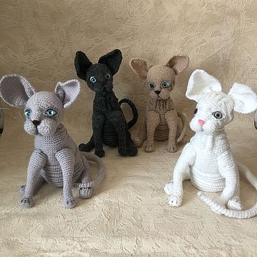 Куклы и игрушки ручной работы. Ярмарка Мастеров - ручная работа Котята Сфинксы и Бенгальские. Handmade.