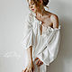 Silk cambric nightgown Be Free white, Nightdress, Moscow,  Фото №1