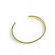 Gold-plated bracelet 'Minimalism' gold metal bracelet. Hard bracelet. Irina Moro. My Livemaster. Фото №5