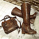 a set of Python. Winter boots and bag. High Boots. Exotic Workshop Python Fashion. Online shopping on My Livemaster.  Фото №2