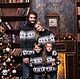 Свитера Family Look  "Новогодние олени" темно-синий (1+1), Свитеры, Москва,  Фото №1