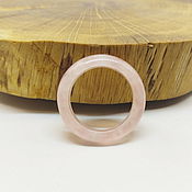 Украшения handmade. Livemaster - original item 18 Rose Quartz Ring (krk18). Handmade.