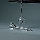 Серьги Ice Drop с горным хрусталем серебряные. Серьги классические. arc jewels. Ярмарка Мастеров.  Фото №6