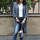  women's grey long cardigan. Cardigans. CUTE-KNIT by Nata Onipchenko. My Livemaster. Фото №5