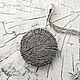 Пень - кулон с каплевидной петелькой из серебра, Подвеска, Пермь,  Фото №1