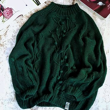 Одежда ручной работы. Ярмарка Мастеров - ручная работа Свитер "Флора". Handmade.