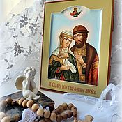 Картины и панно handmade. Livemaster - original item Saints Peter and Fevronia of Murom.Icon in the family. Handmade.