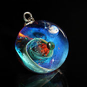 Украшения handmade. Livemaster - original item Pendant ball Dance of the planets. Cosmic Jewelry. Universe Space. Handmade.