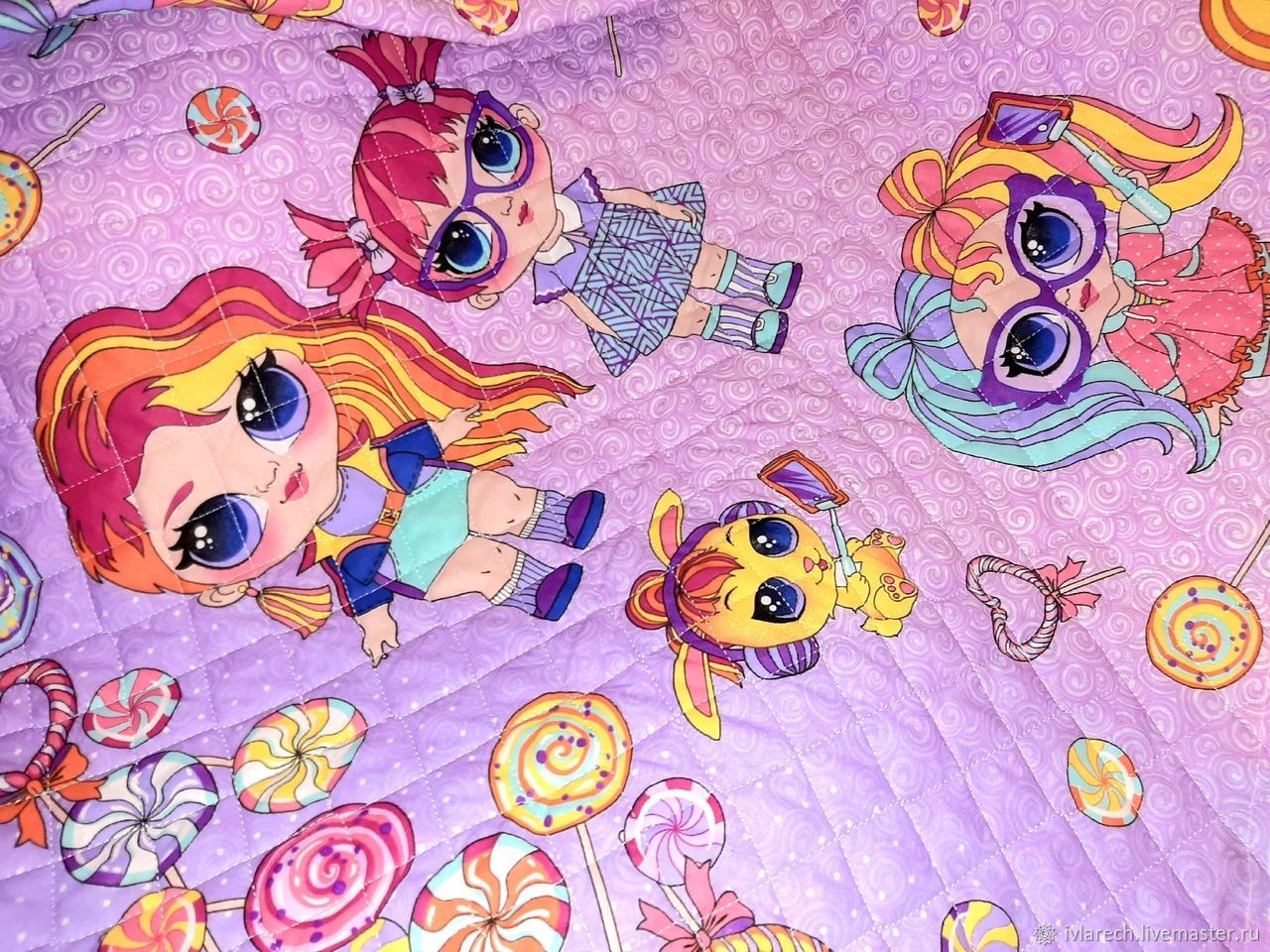 Покрывало стеганное хлопковое на кровать 100% хлопок перкаль – купить ...