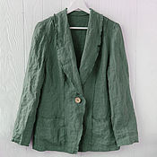 Одежда handmade. Livemaster - original item Jacket with open edges made of softened linen. Handmade.