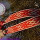 Order The belt of the Orepei is gray-red. ЛЕЙЛИКА - пояса и очелья для всей семьи. Livemaster. . Belts and ribbons Фото №3
