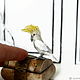Pájaro loro, fieltro miniatura 1:12: , aceptar pedidos. Miniature figurines. AnzhWoolToy (AnzhelikaK). My Livemaster. Фото №5