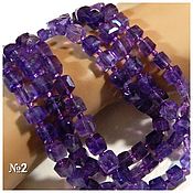 Материалы для творчества handmade. Livemaster - original item 8 mm - Amethyst with a cut cube Brazil. pcs. Handmade.